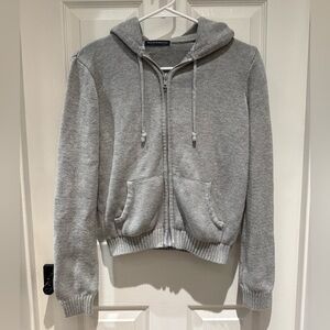 Brandy Melville Zip-Up Sweater Jacket